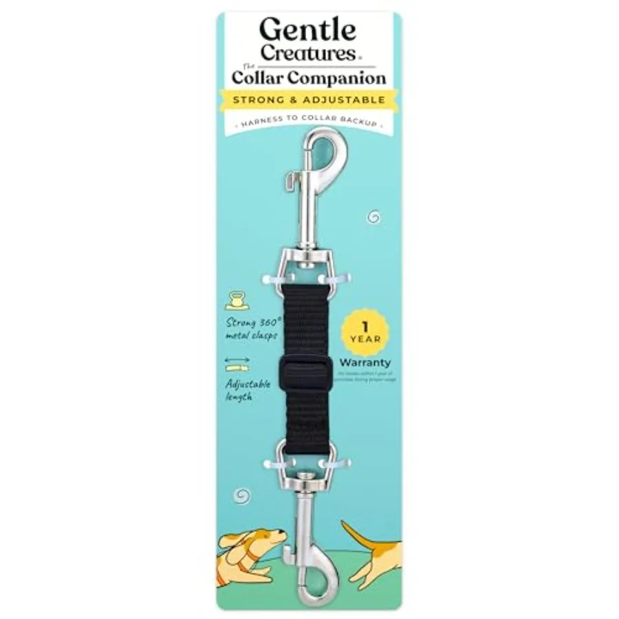 Collar Companion - Adjustable Backup Clip for Dog Harness, Prong, Pinch Collars, Gentle Lead - Double Ended Backup Clasp - Harn
Collar Companion - Adjustable Backup Clip for Dog Harness, Prong, Pinch Collars, Gentle Lead - Double Ended Backup Clasp - Harn