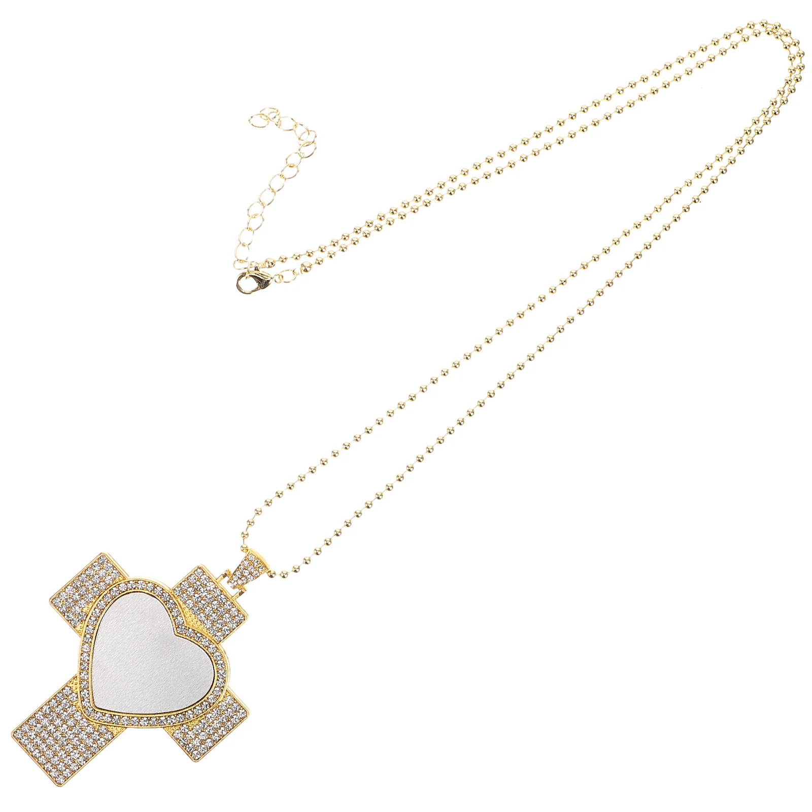 Sublimation Cross Round Heart Charm Gold Color Sublimation Heat Transfer Rhinestone Jewelry Women Men Gifts
Sublimation Cross Round Heart Charm Gold Color Sublimation Heat Transfer Rhinestone Jewelry Women Men Gifts