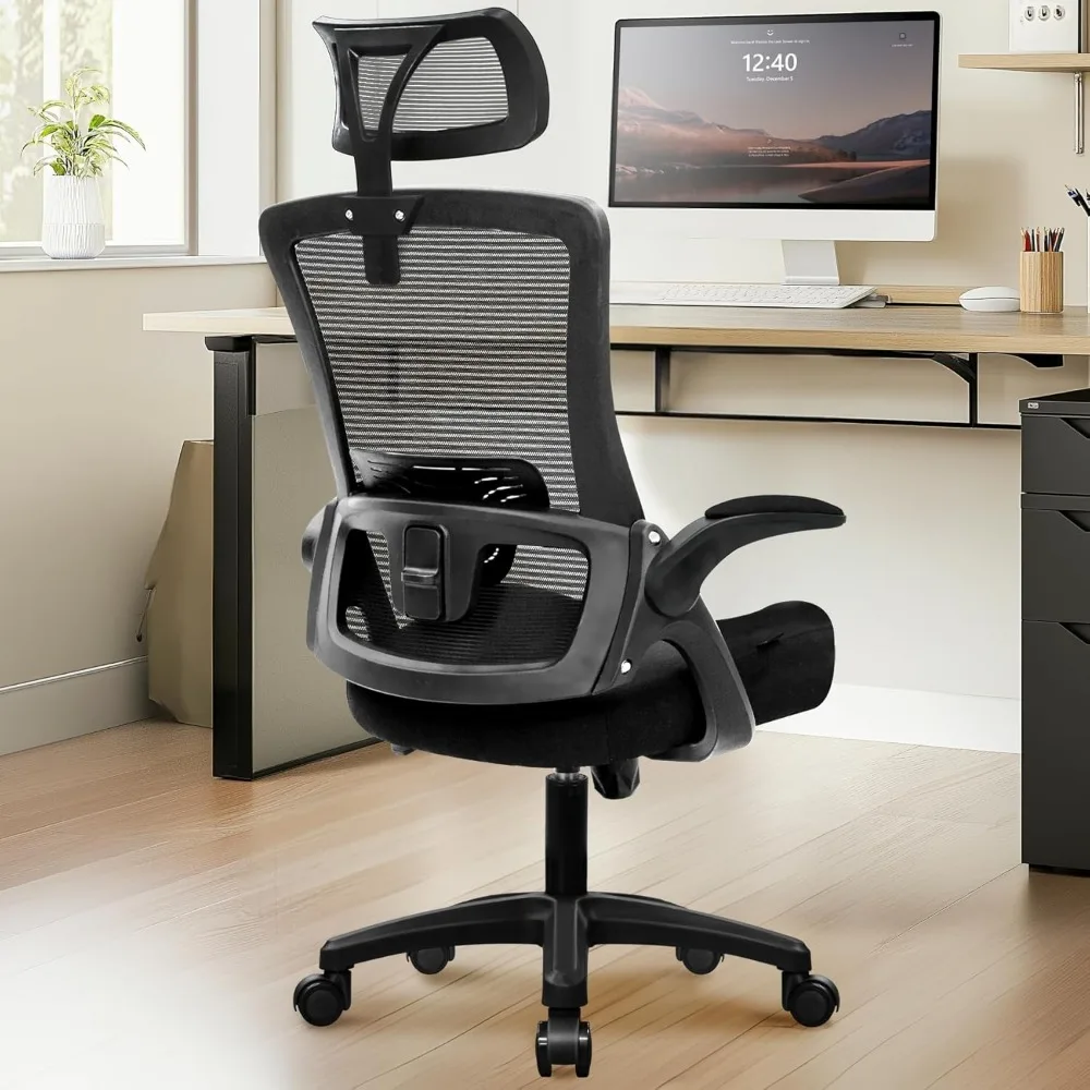 Ergonomic Office Desk Chair High Back Computer Gaming Mesh Chair with Comfy Task Adjustable Arms Lumbar Support Headrest
Ergonomic Office Desk Chair High Back Computer Gaming Mesh Chair with Comfy Task Adjustable Arms Lumbar Support Headrest