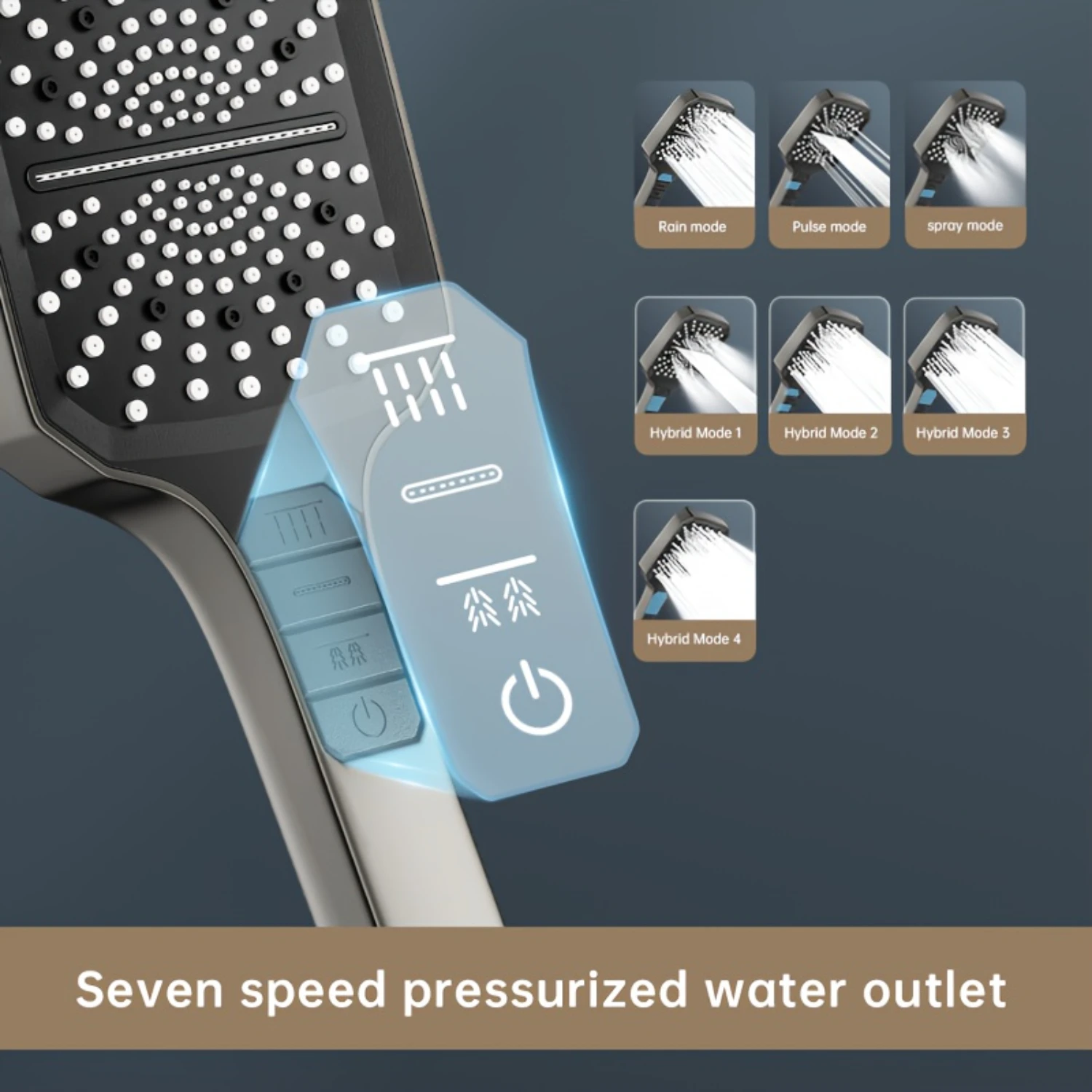 "Luxury Spa" High-Pressure Rainfall Shower Head Set - Square, Wall-Mounted/Insert Design With Strong Spray For Luxurious Bathin
"Luxury Spa" High-Pressure Rainfall Shower Head Set - Square, Wall-Mounted/Insert Design With Strong Spray For Luxurious Bathin