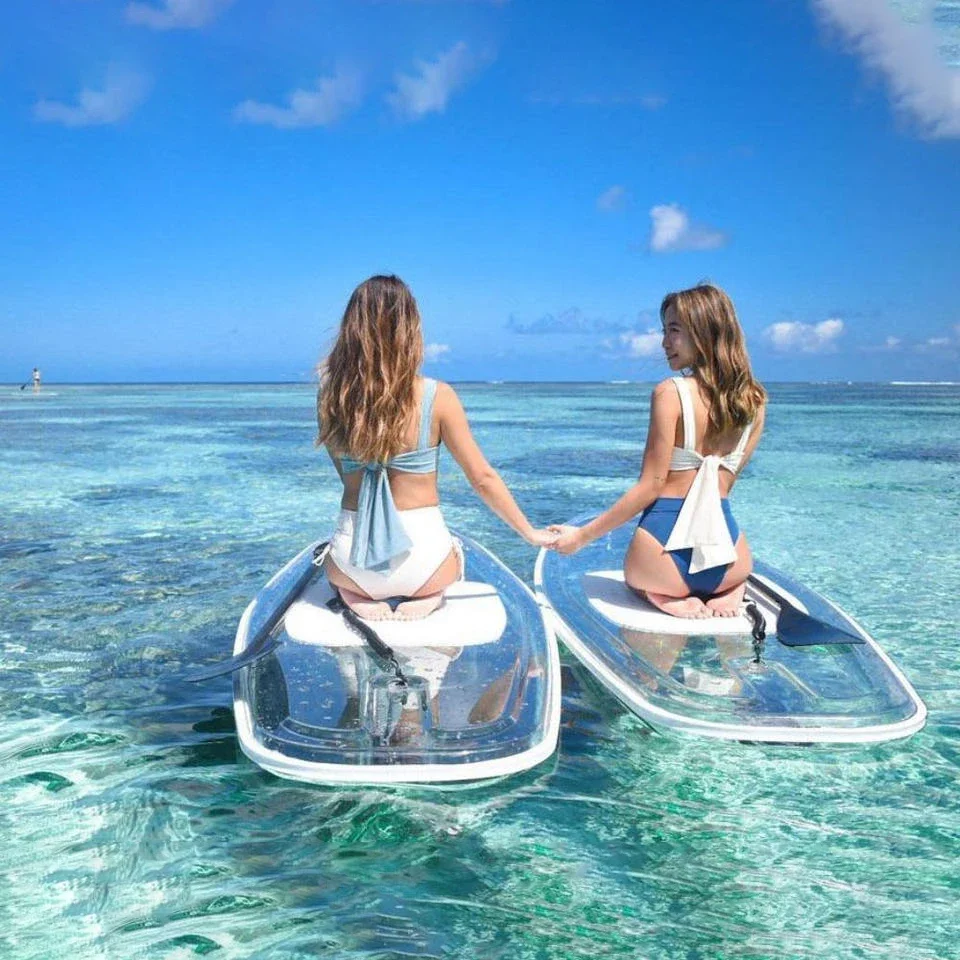 Transparent SUP PC Surfing Board Clear Paddle Stand up Board Surfing SUP Water Board
Transparent SUP PC Surfing Board Clear Paddle Stand up Board Surfing SUP Water Board