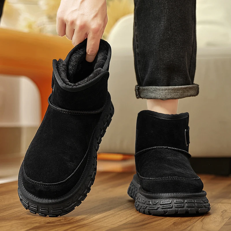 Men Winter High-quality Warm High Top Cotton Shoes Outdoor Thick Soled Snow Boots Men Winter Boots Cold Proof Ankle Boots 2025
Men Winter High-quality Warm High Top Cotton Shoes Outdoor Thick Soled Snow Boots Men Winter Boots Cold Proof Ankle Boots 2025