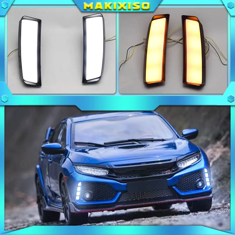 2Pcs DRL for Honda Civic Type R 2018 2019 Led Daytime Running Lights Yellow Turn Signal Lamp ABS Waterproof
2Pcs DRL for Honda Civic Type R 2018 2019 Led Daytime Running Lights Yellow Turn Signal Lamp ABS Waterproof