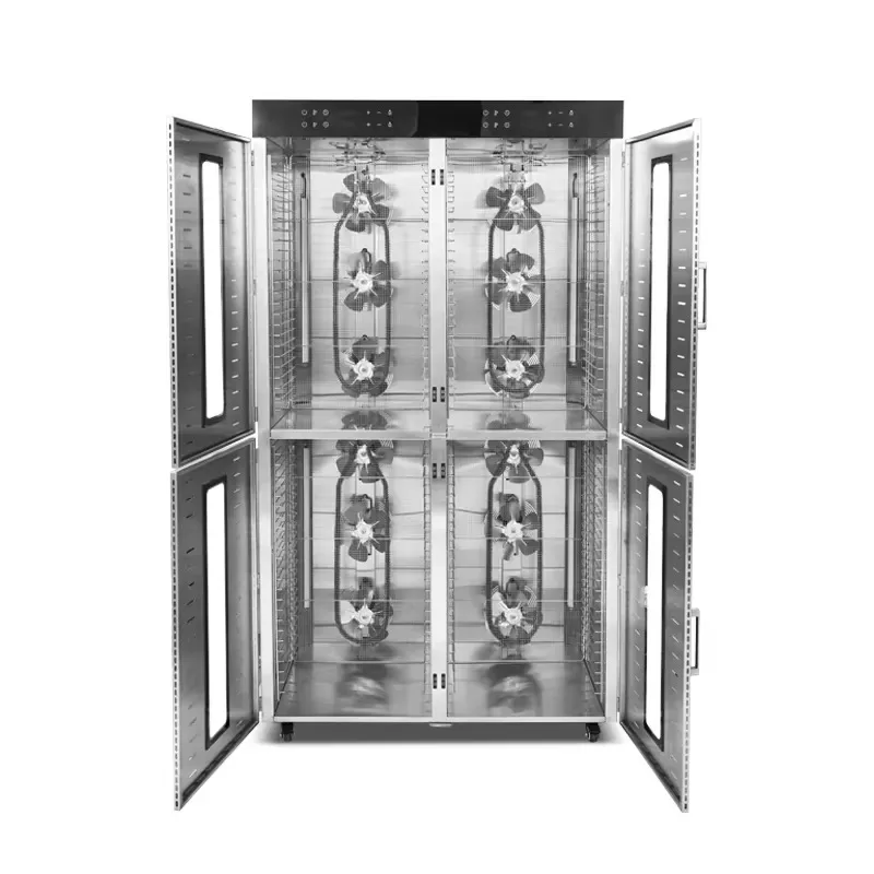 Gold Seller High Quality 96-Tray Industrial Stainless Steel Food Dryer 220V for Fruit Vegetable Meat Dehydrator with Drying
Gold Seller High Quality 96-Tray Industrial Stainless Steel Food Dryer 220V for Fruit Vegetable Meat Dehydrator with Drying