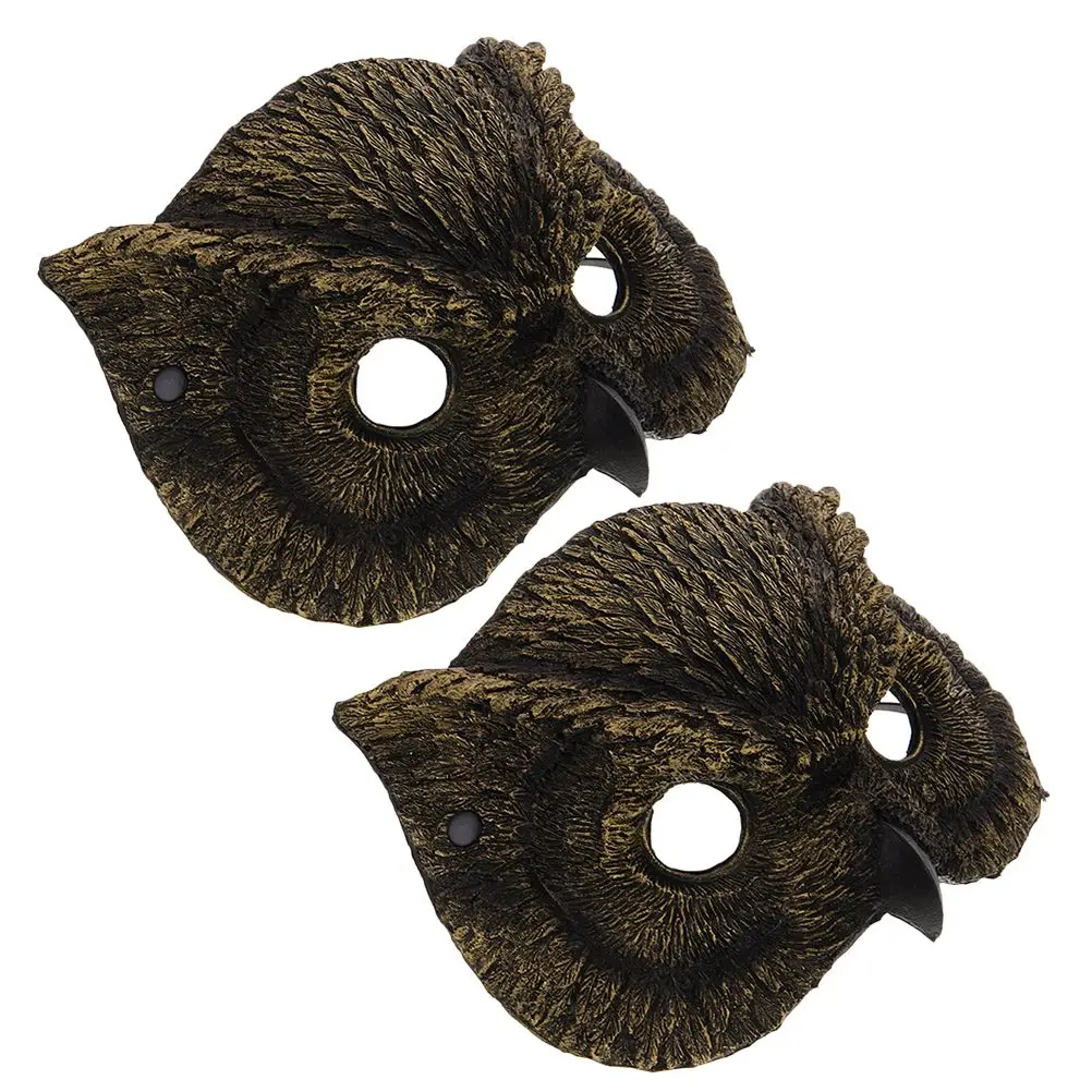 2Pcs Owl Masks PU Foam Halloween Masquerade Party Supplies Adult Kids Costume Accessories Golden Color Design Lightweight
2Pcs Owl Masks PU Foam Halloween Masquerade Party Supplies Adult Kids Costume Accessories Golden Color Design Lightweight