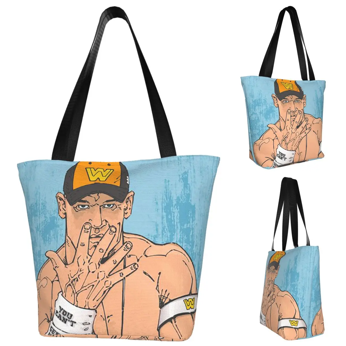 John Cena Respect Earn It Cartoon Wrestler Сумка для покупок Холщовая сумка на плечо большой вместимости Сумка для покупок Женская продуктовая сумка
John Cena Respect Earn It Cartoon Wrestler Сумка для покупок Холщовая сумка на плечо большой вместимости Сумка для покупок Женская продуктовая сумка