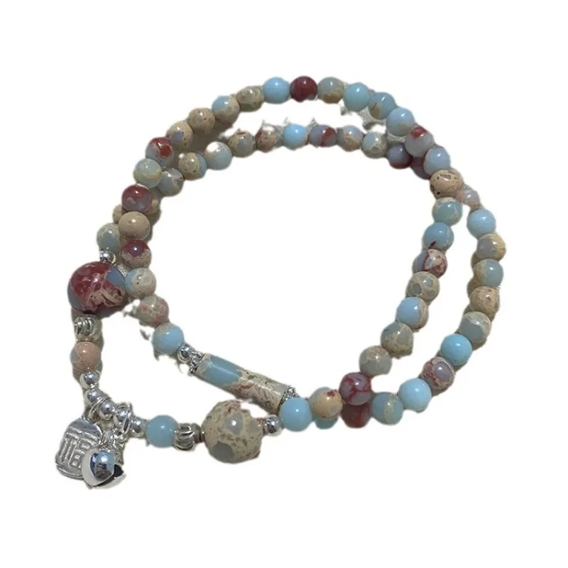 New Chinese Style Shoushan Stone Beaded Bracelets for Women Exotic Ethnic Style Double Layer Stackable Hand Jewelry Gifts
New Chinese Style Shoushan Stone Beaded Bracelets for Women Exotic Ethnic Style Double Layer Stackable Hand Jewelry Gifts