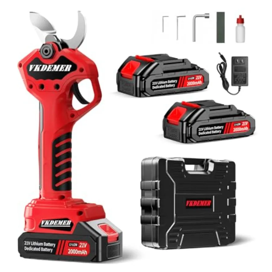 Electric Pruning Shears Professional Cordless Pruning Shears with LCD Display Electric Pruner Battery Powered with 2 PCS Rechar
Electric Pruning Shears Professional Cordless Pruning Shears with LCD Display Electric Pruner Battery Powered with 2 PCS Rechar