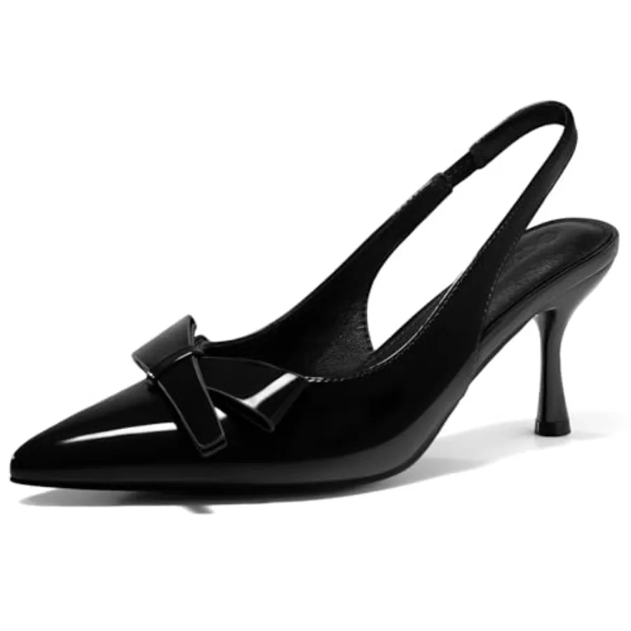 Coutgo Womens Slingback Kitten Heels Bow Closed Pointed Toe Pumps Slip on Office Work Dress Shoes
Coutgo Womens Slingback Kitten Heels Bow Closed Pointed Toe Pumps Slip on Office Work Dress Shoes