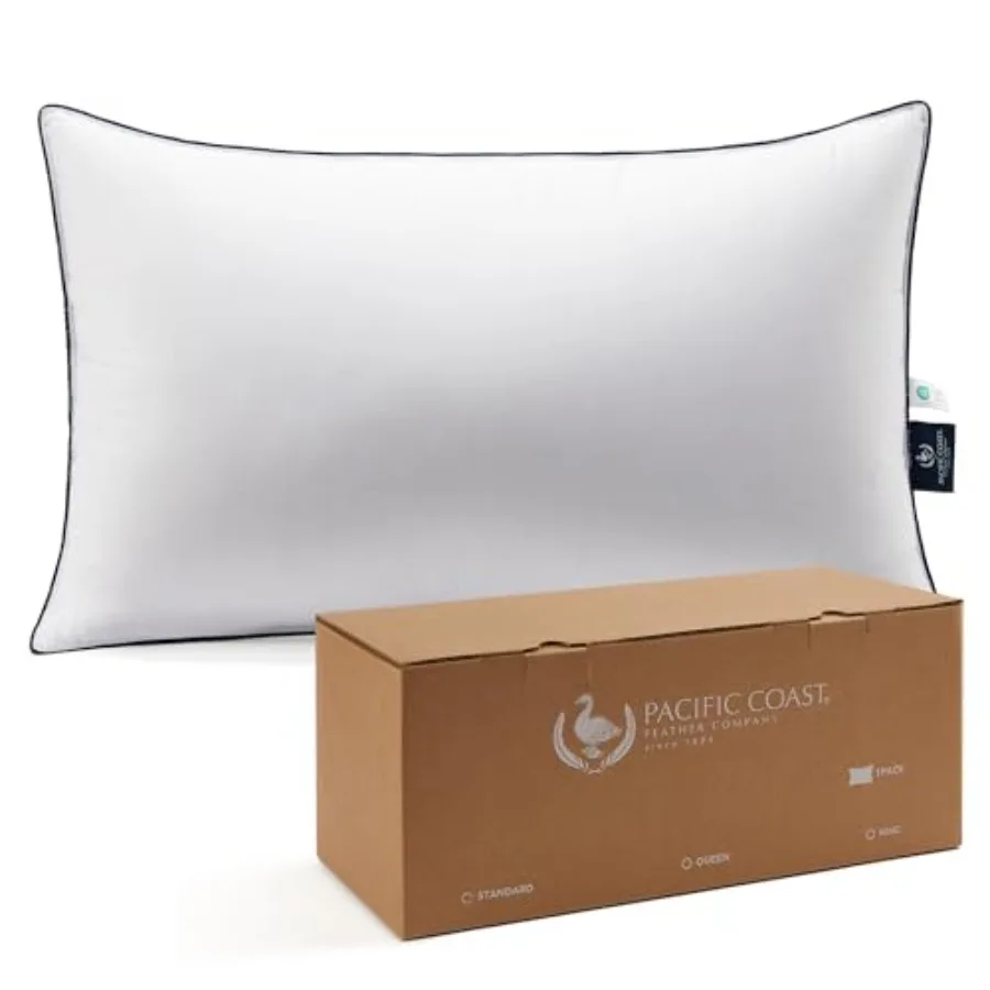 Bed Pillow Hotel Collection Goose Feather and Down Pillow for Sleeping 3-Chamber Design Medium Supportive Standard Size
Bed Pillow Hotel Collection Goose Feather and Down Pillow for Sleeping 3-Chamber Design Medium Supportive Standard Size