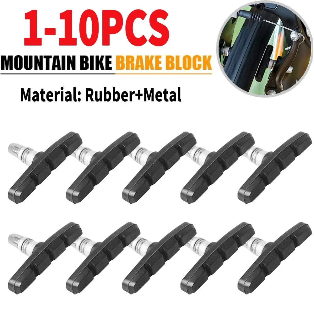 1-10PCS Mountain Road Bike Brake Blocks Rubber Bicycle V-brake Shoes Pads Cycling Parts
1-10PCS Mountain Road Bike Brake Blocks Rubber Bicycle V-brake Shoes Pads Cycling Parts