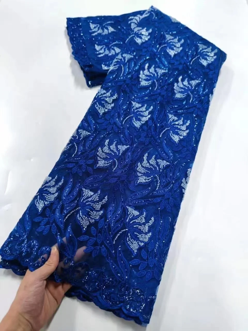 Blue French Lace Fabric With Sequins And Beads Bridal Embroidered African Beads Tulle Lace Fabric Nigerian Wedding Dress Lace
Blue French Lace Fabric With Sequins And Beads Bridal Embroidered African Beads Tulle Lace Fabric Nigerian Wedding Dress Lace