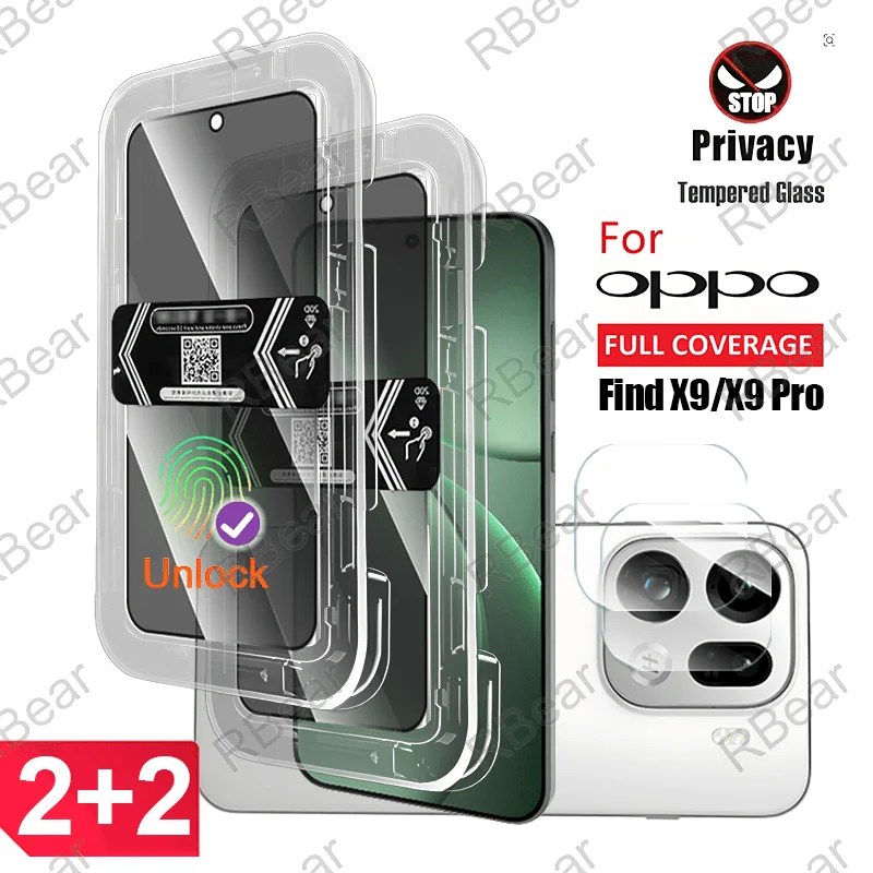 4in1 for OPPO Find X9/X9 Pro Anti-Spy Film with Dust-Free Aligner Screen & Camera Lens Protector,Pantone Color Accuracy Retained
4in1 for OPPO Find X9/X9 Pro Anti-Spy Film with Dust-Free Aligner Screen & Camera Lens Protector,Pantone Color Accuracy Retained