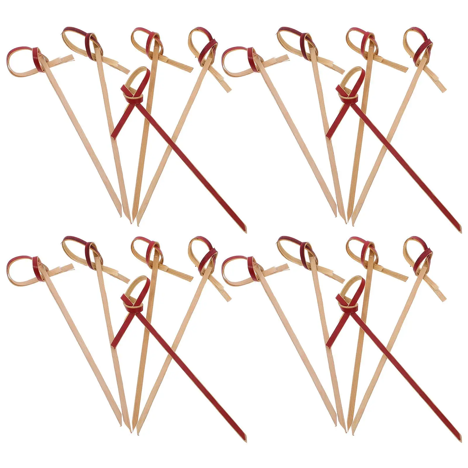 100 Pcs Bamboo Fruit Picks 9cm Red Knot Snack Cupcake Decorations Cake Ornaments Party Food Bamboo Cocktail Sticks Kitchen Bar
100 Pcs Bamboo Fruit Picks 9cm Red Knot Snack Cupcake Decorations Cake Ornaments Party Food Bamboo Cocktail Sticks Kitchen Bar