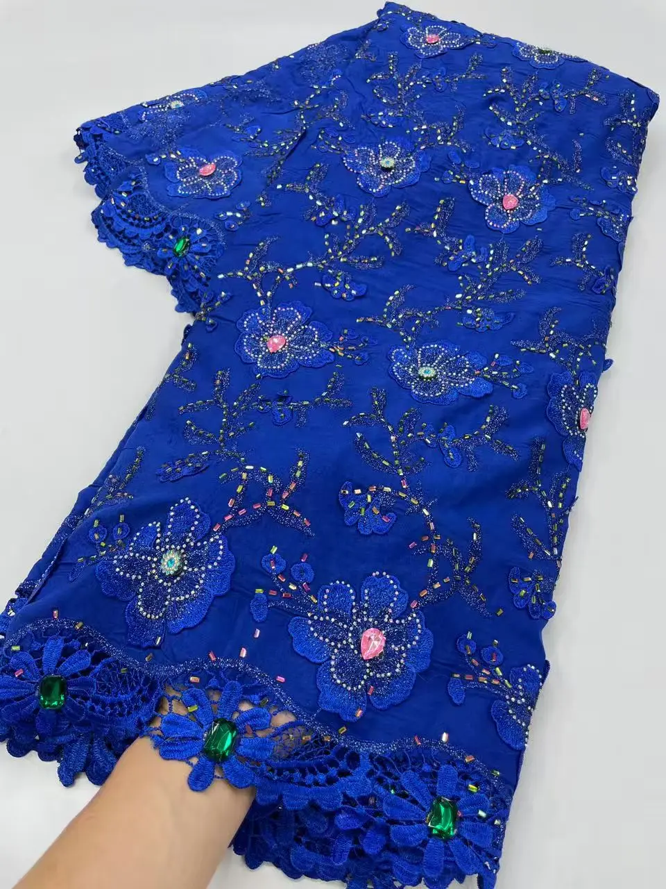 African Chiffon Beaded Lace Fabric 2026 High Quality Nigerian Stones Lace Fabric Groom Chiffon French Bride Wedding Dress G113-2
African Chiffon Beaded Lace Fabric 2026 High Quality Nigerian Stones Lace Fabric Groom Chiffon French Bride Wedding Dress G113-2