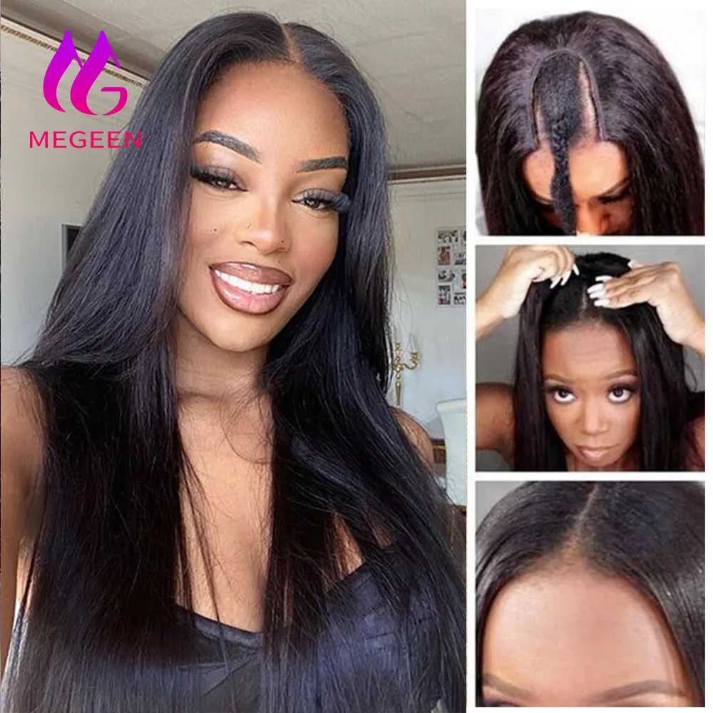 Megeen Stright 18-30 Inch Upgrade U Part Wig Human Hair Brazilian Virgin Hair Full Machine Wig For Women Small Leave Out No Glue
Megeen Stright 18-30 Inch Upgrade U Part Wig Human Hair Brazilian Virgin Hair Full Machine Wig For Women Small Leave Out No Glue
