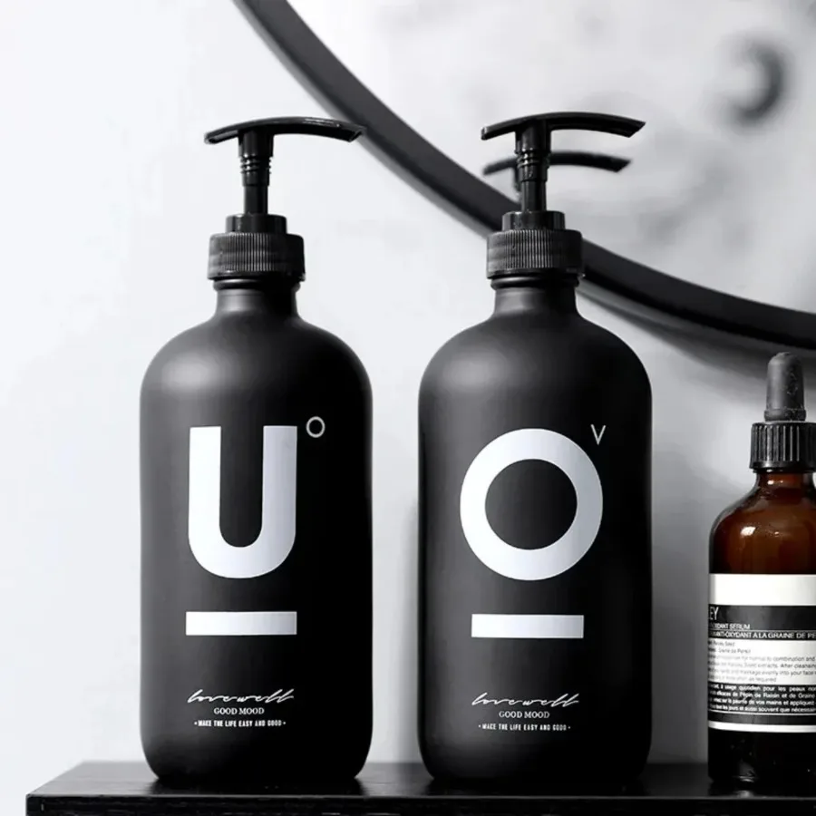 500ml Bathroom Soap Dispenser for Shampoo Shower Gel Empty Bottle Kitchen Detergent Storage Bottle Hair Conditioner Black Glass
500ml Bathroom Soap Dispenser for Shampoo Shower Gel Empty Bottle Kitchen Detergent Storage Bottle Hair Conditioner Black Glass