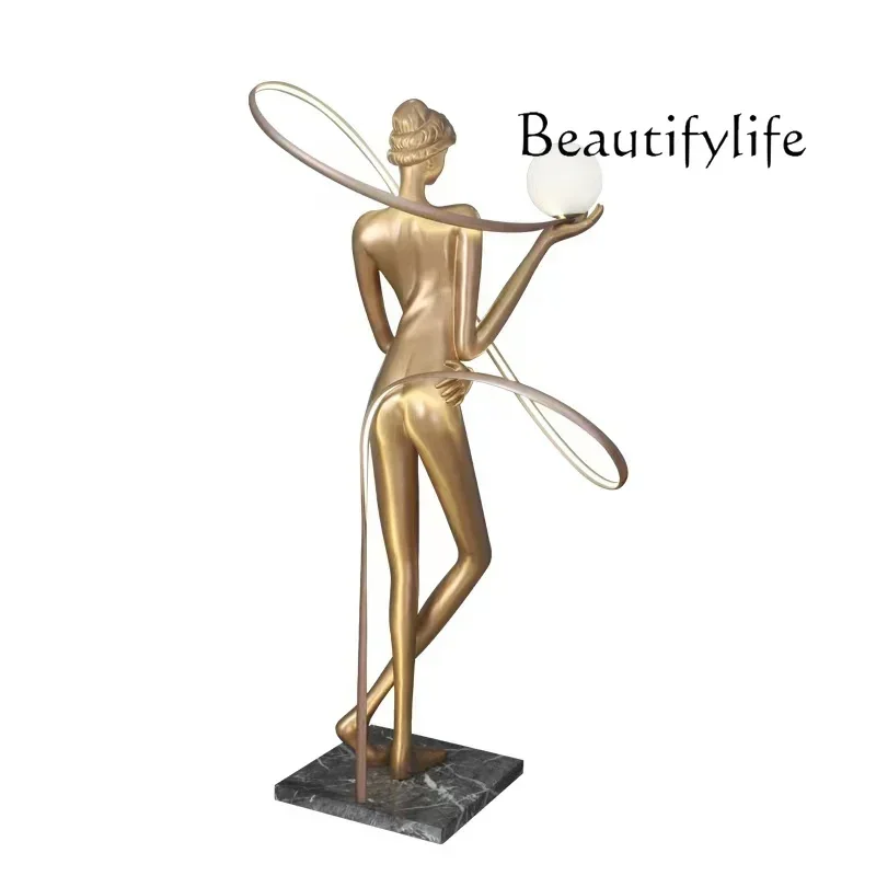 Post-Modern Art Free Gymnastics Ribbon Goddess Sculpture Floor Lamp Bar Restaurant Decoration Decoration
Post-Modern Art Free Gymnastics Ribbon Goddess Sculpture Floor Lamp Bar Restaurant Decoration Decoration