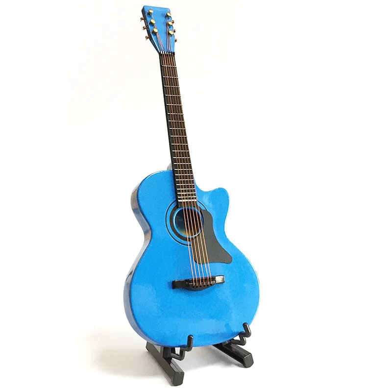 1/6 Scale Handmade 18CM Blue Original Wooden Folk Guitar Model Instrument
1/6 Scale Handmade 18CM Blue Original Wooden Folk Guitar Model Instrument