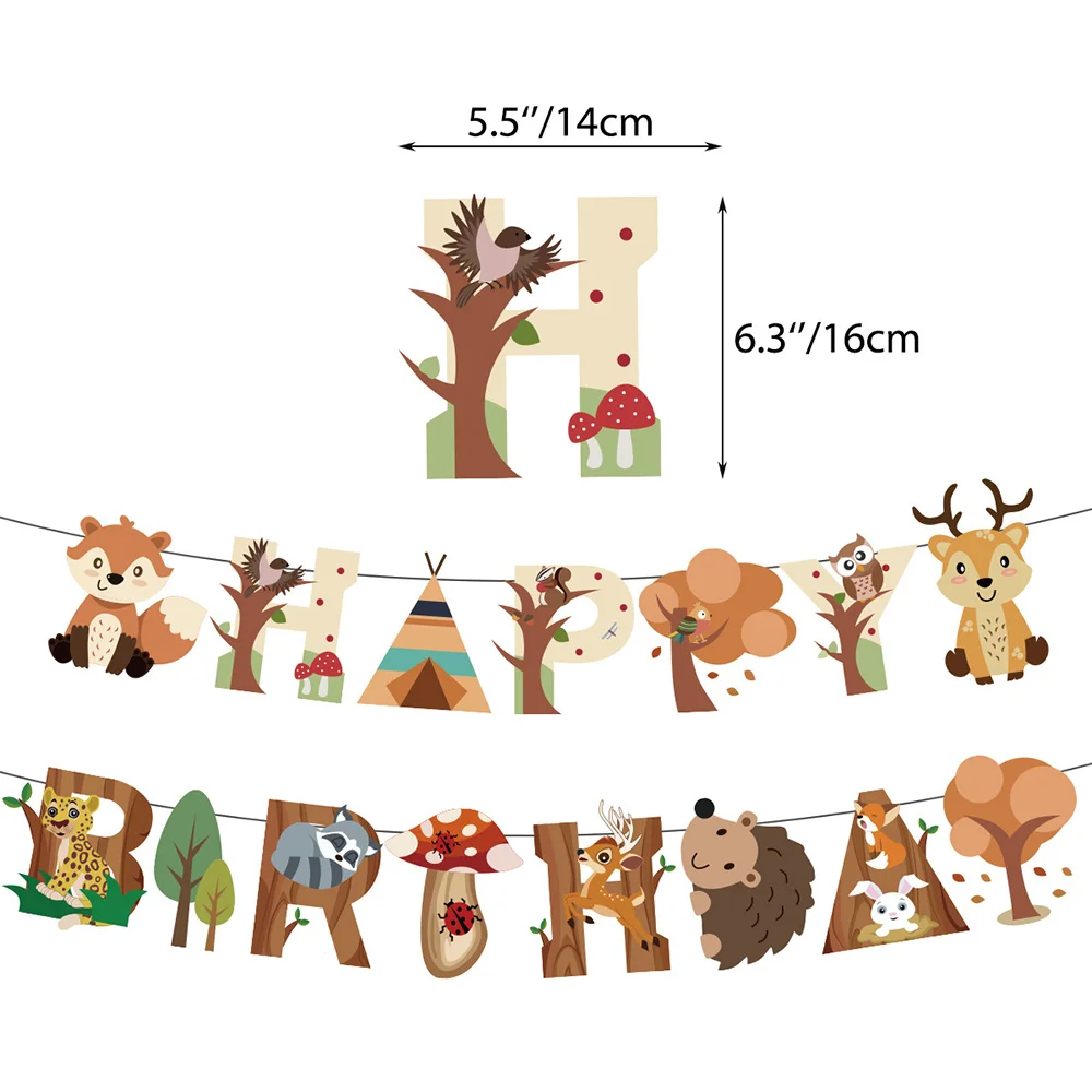 Woodland Creature Birthday Banner Animal Happy Birthday Paper Garland Forest Friend Animal Children Baby Shower Party Decoration
Woodland Creature Birthday Banner Animal Happy Birthday Paper Garland Forest Friend Animal Children Baby Shower Party Decoration