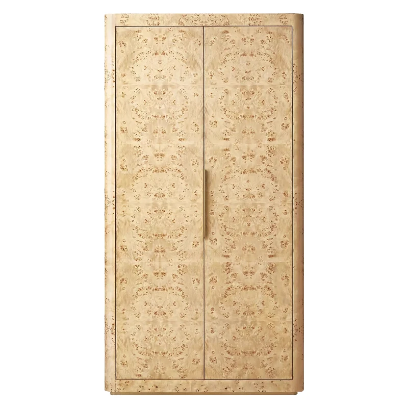 RH American solid wood wardrobe retro tree burr leather double door wardrobe bedroom door oak hanging wardrobe custom
RH American solid wood wardrobe retro tree burr leather double door wardrobe bedroom door oak hanging wardrobe custom