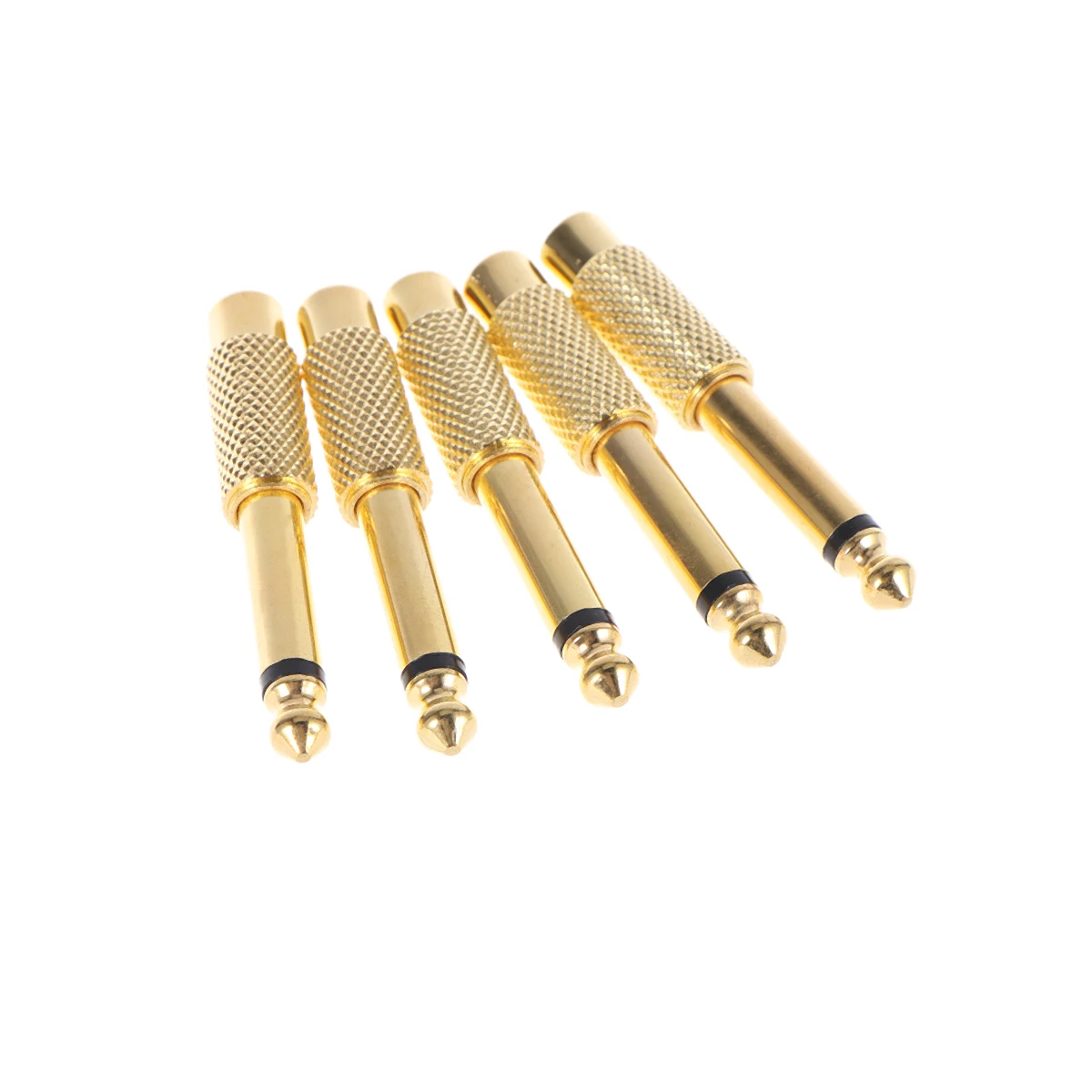 5Pcs 6.5 Conversion Head Male Mono Plug to Female Stereo Audio Adapter Connector Gold Plated (Golden) 
5Pcs 6.5 Conversion Head Male Mono Plug to Female Stereo Audio Adapter Connector Gold Plated (Golden)