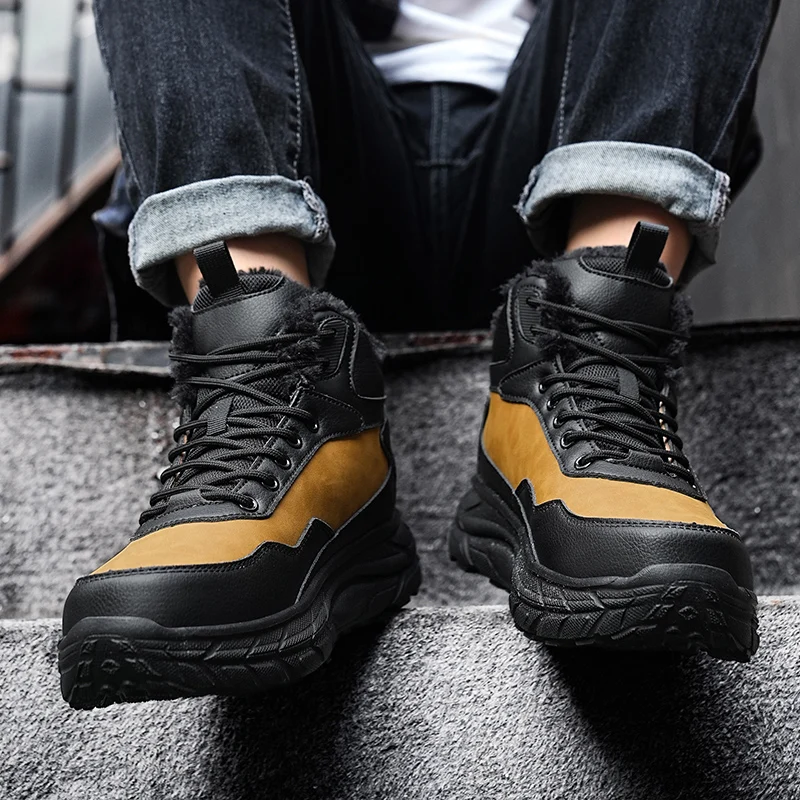 Winter New Thick Soled Cotton Shoes Anti Slip And Wear-Resistant Hiking Shoes With Thick Fleece And Warm Men'S Cotton Boots
Winter New Thick Soled Cotton Shoes Anti Slip And Wear-Resistant Hiking Shoes With Thick Fleece And Warm Men'S Cotton Boots