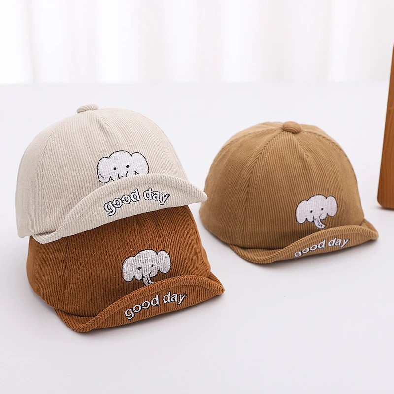 Baby Autumn Corduroy Duck Tongue Hat Cute Embroidered Elephant Letter Peaked Cap 6-18M Infant Soft Edge Baseball Hats Sun Visors
Baby Autumn Corduroy Duck Tongue Hat Cute Embroidered Elephant Letter Peaked Cap 6-18M Infant Soft Edge Baseball Hats Sun Visors