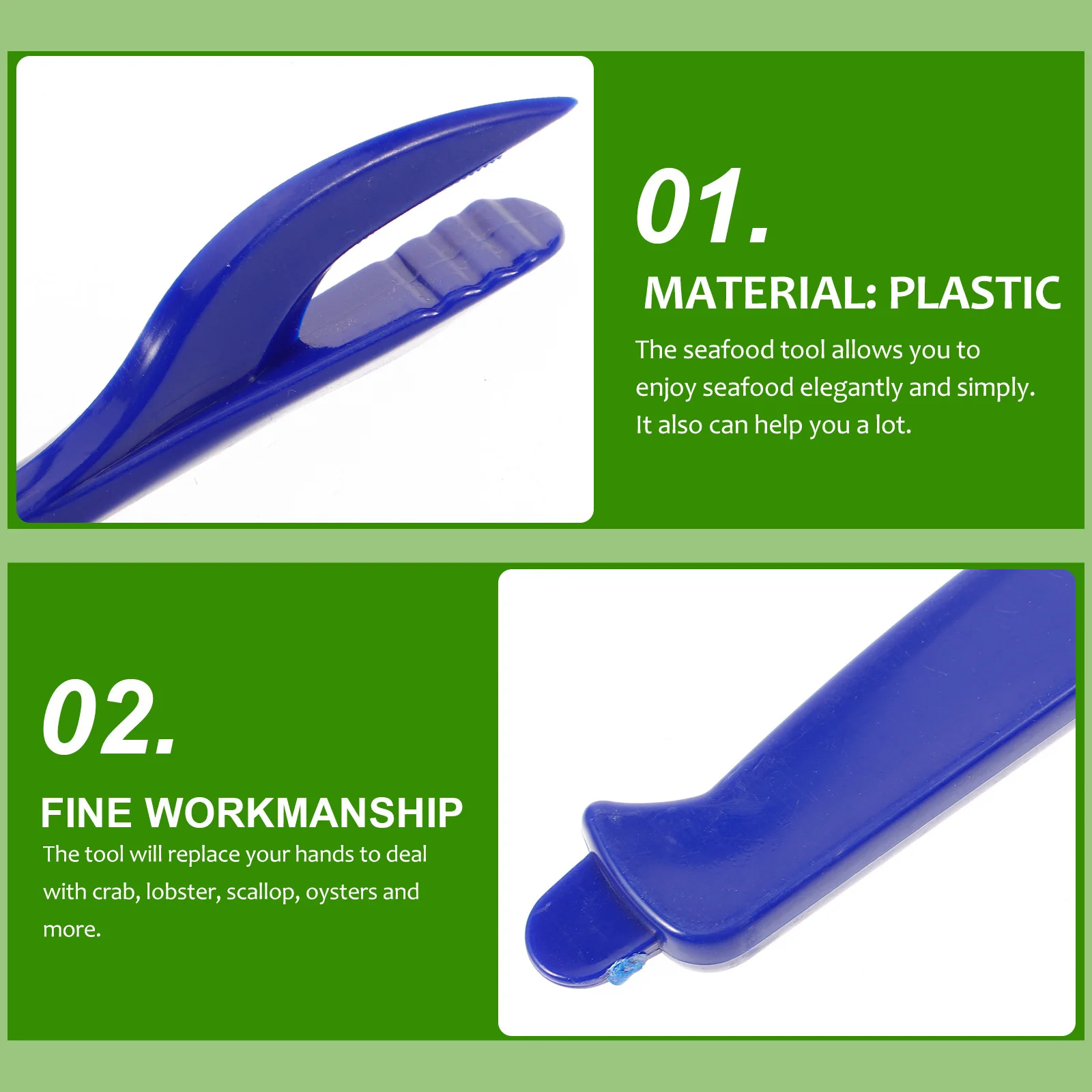 10Pcs Plastic Seafood Fork Crab Fork Tool for Crab Lobster Oyster Shucking Multifunctional Kitchen Eating Supplies
10Pcs Plastic Seafood Fork Crab Fork Tool for Crab Lobster Oyster Shucking Multifunctional Kitchen Eating Supplies