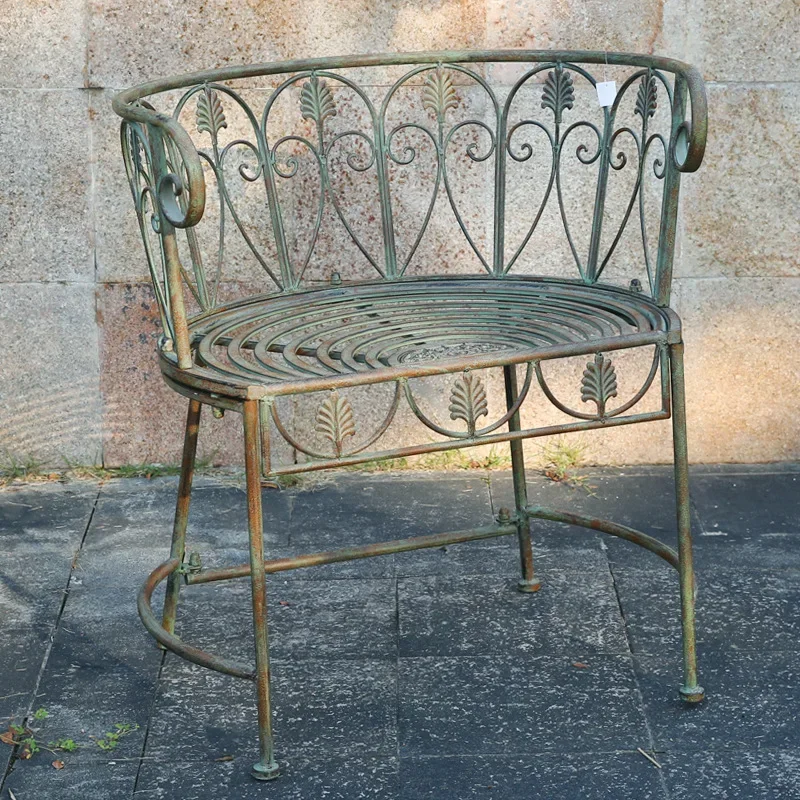 b3 retro old wrought iron garden villa leisure table and chair courtyard double back chair gardening decoration
b3 retro old wrought iron garden villa leisure table and chair courtyard double back chair gardening decoration