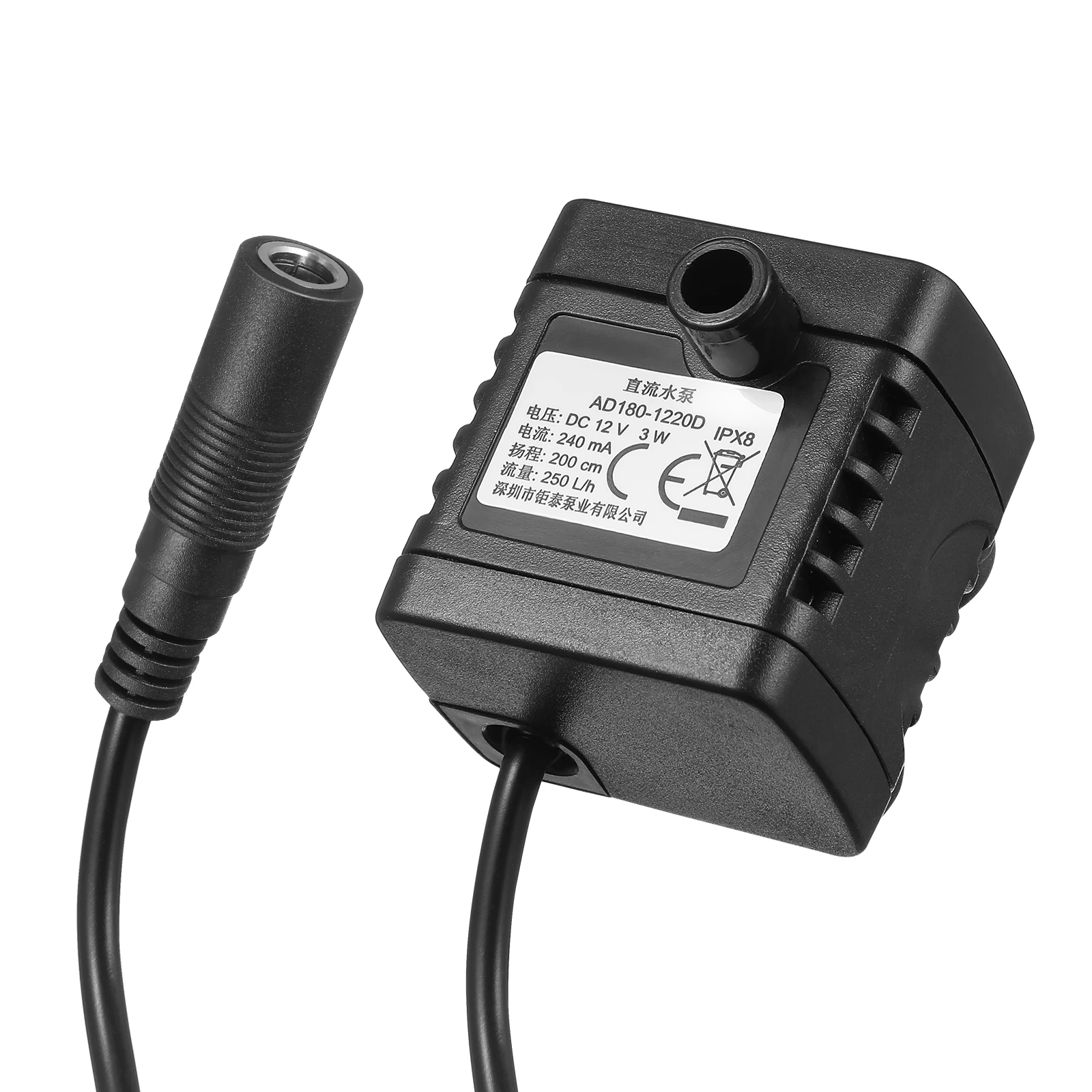 12V 250L/H Micro Water Pump Submersible Quiet Powered Aerator Fish Tank Aquarium Fountain Bird Bath Garden
12V 250L/H Micro Water Pump Submersible Quiet Powered Aerator Fish Tank Aquarium Fountain Bird Bath Garden