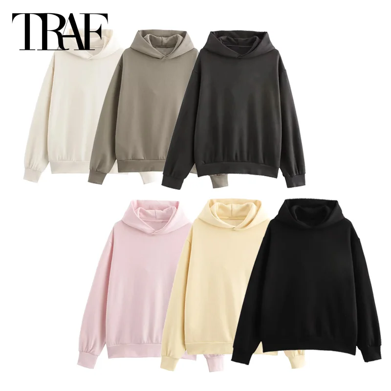 TRAF Hooded Coat 2024 Women's Autumn Elegant Oversized Pullover Outerwears Fashion Casual Beige Pink Yellow Grey Black Coats
TRAF Hooded Coat 2024 Women's Autumn Elegant Oversized Pullover Outerwears Fashion Casual Beige Pink Yellow Grey Black Coats