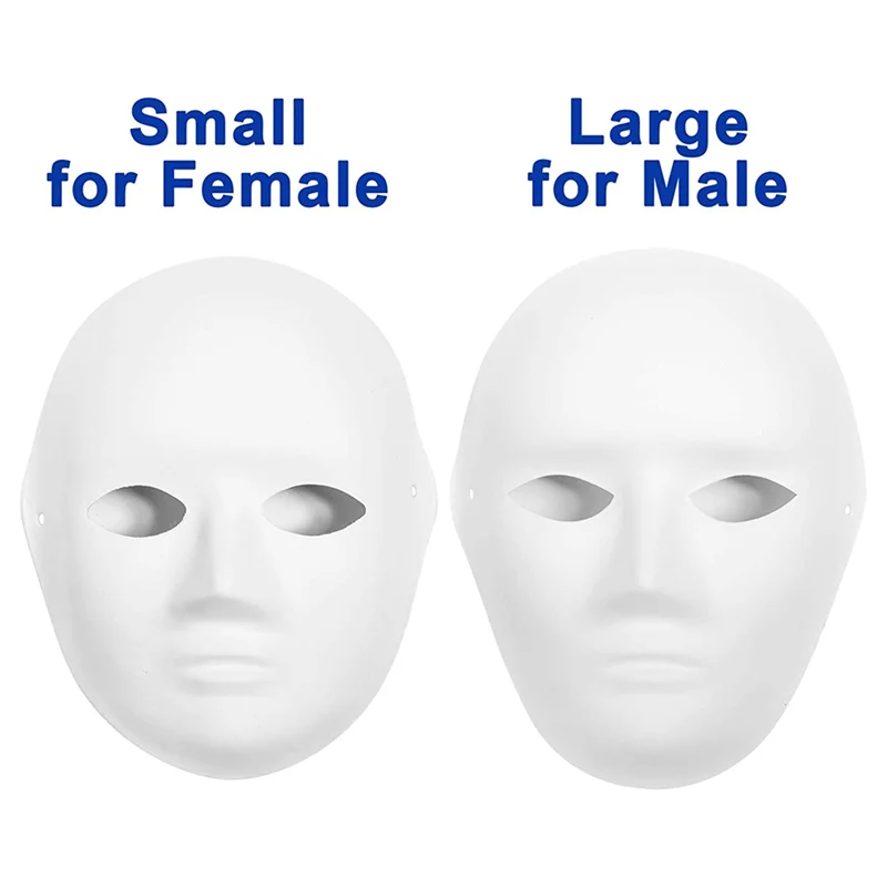 A32P_30 Pack 2 Sizes Paper Mache Masks Create Artistic Craft Projects From Wall Decorations To Theater and Halloween Costumes
A32P_30 Pack 2 Sizes Paper Mache Masks Create Artistic Craft Projects From Wall Decorations To Theater and Halloween Costumes