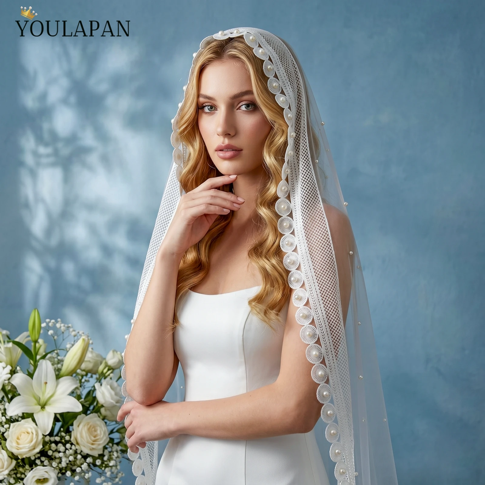 TOPQUEEN Mantillas EspañOla De Encaje Pearl Decoration фата кружевная One Laye Elegant Rochii Wedding Accessories Women'S V334
TOPQUEEN Mantillas EspañOla De Encaje Pearl Decoration фата кружевная One Laye Elegant Rochii Wedding Accessories Women'S V334