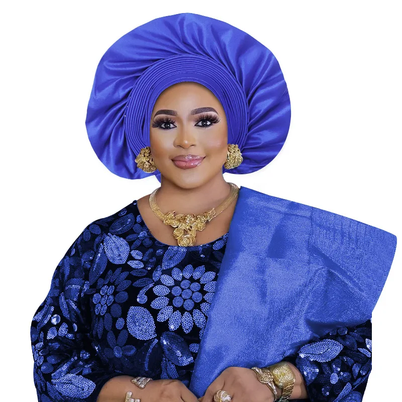 2025 Latest African Headtie Turban Nigeria Head Ties Already Made Auto Gele Women Head Wraps Cap for Wedding Party ML5-309-2
2025 Latest African Headtie Turban Nigeria Head Ties Already Made Auto Gele Women Head Wraps Cap for Wedding Party ML5-309-2