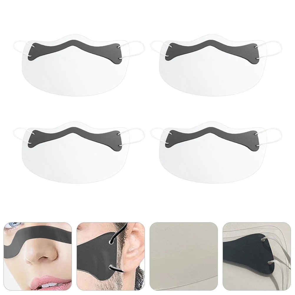 4pcs Splash-Proof Face Mask Transparent Reusable Protective Cover For Outdoor Sports Party Festival Breathable Face
4pcs Splash-Proof Face Mask Transparent Reusable Protective Cover For Outdoor Sports Party Festival Breathable Face