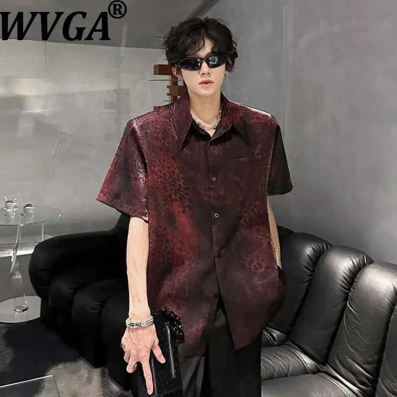WVGA Summer New Men's American-style Glossy Printed Trendy Short Sleeve Shirt Niche Chic Casual Turn-Down Collar Tops Ins W23660
WVGA Summer New Men's American-style Glossy Printed Trendy Short Sleeve Shirt Niche Chic Casual Turn-Down Collar Tops Ins W23660