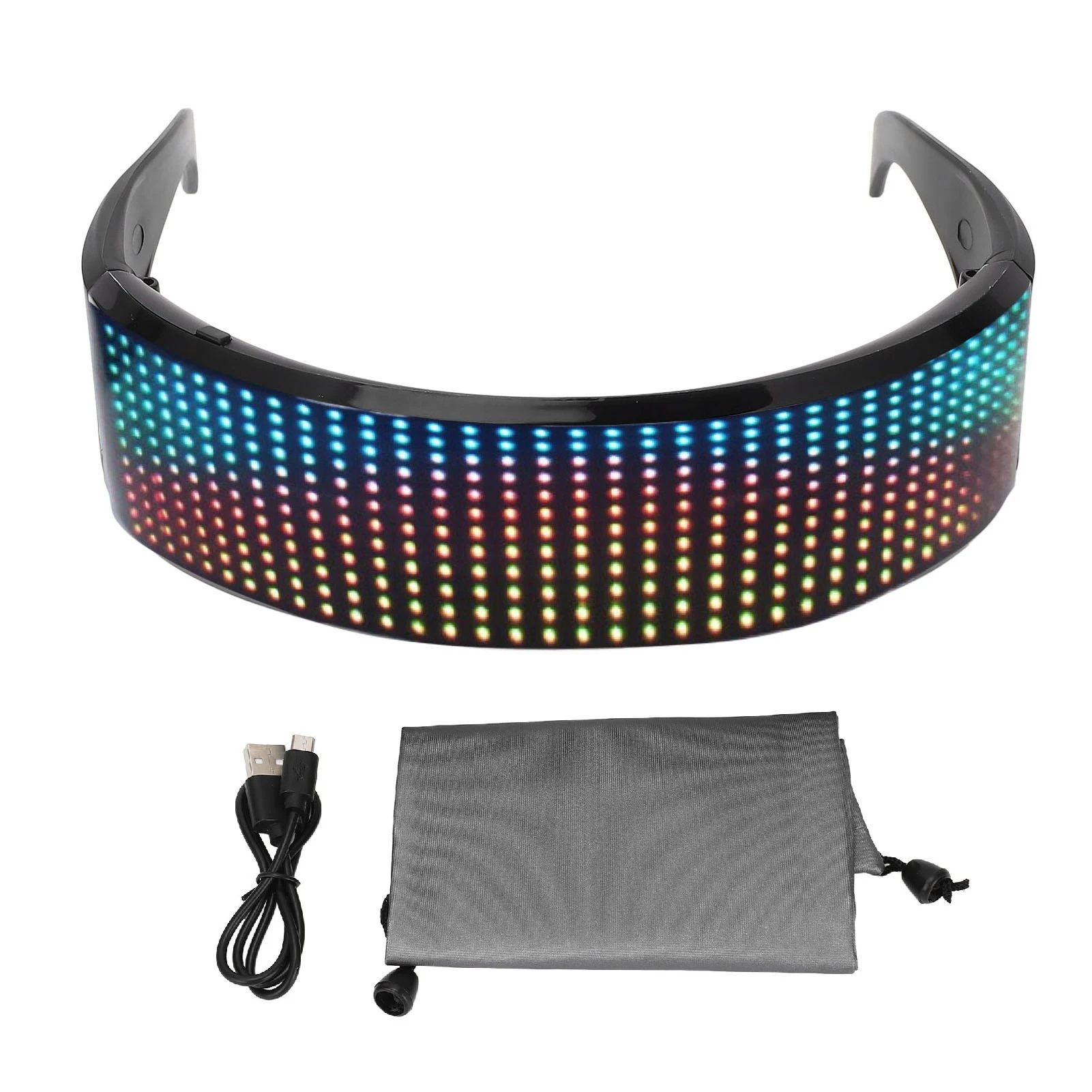 LED Glasses APP Controlled Customizable RGB Light Up Glasses for Cosplay Party Music Festival Customizable LED Glasses
LED Glasses APP Controlled Customizable RGB Light Up Glasses for Cosplay Party Music Festival Customizable LED Glasses