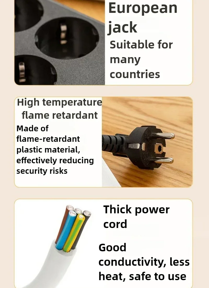 Excellent 2m 2000W High Power Strip with Cable with USB Socket with Switch 10 Holes European Standard Socket Household Plug-in B
Excellent 2m 2000W High Power Strip with Cable with USB Socket with Switch 10 Holes European Standard Socket Household Plug-in B