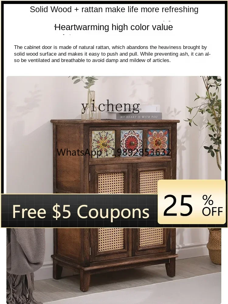 Storage Cabinet Modern Minimalist Rattan Home Small Apartment Wall Sideboard Cabinet
Storage Cabinet Modern Minimalist Rattan Home Small Apartment Wall Sideboard Cabinet