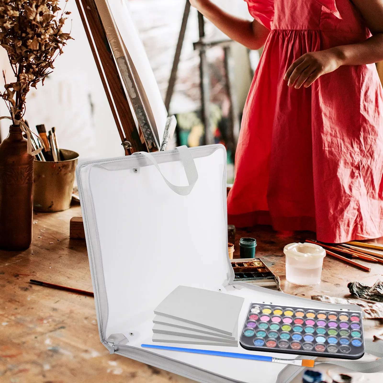 Portable File Portfolio Art Student Supplies Art Storage Bag Student Test Paper Folder Artwork Portfolio Folder Portable
Portable File Portfolio Art Student Supplies Art Storage Bag Student Test Paper Folder Artwork Portfolio Folder Portable