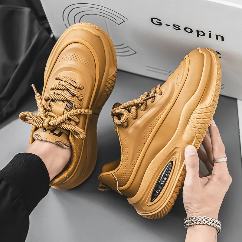 Men's Casual Sports Shoes, Fashionable Thick Soled Skateboarding Shoes, Trendy and Comfortable Men's Shoes Suitable for Outdoor
Men's Casual Sports Shoes, Fashionable Thick Soled Skateboarding Shoes, Trendy and Comfortable Men's Shoes Suitable for Outdoor