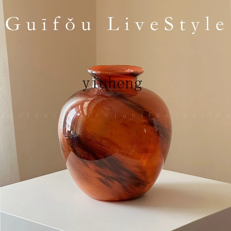 LSL handmade glazed vase high-end living room dining table model room home decoration ornament
LSL handmade glazed vase high-end living room dining table model room home decoration ornament