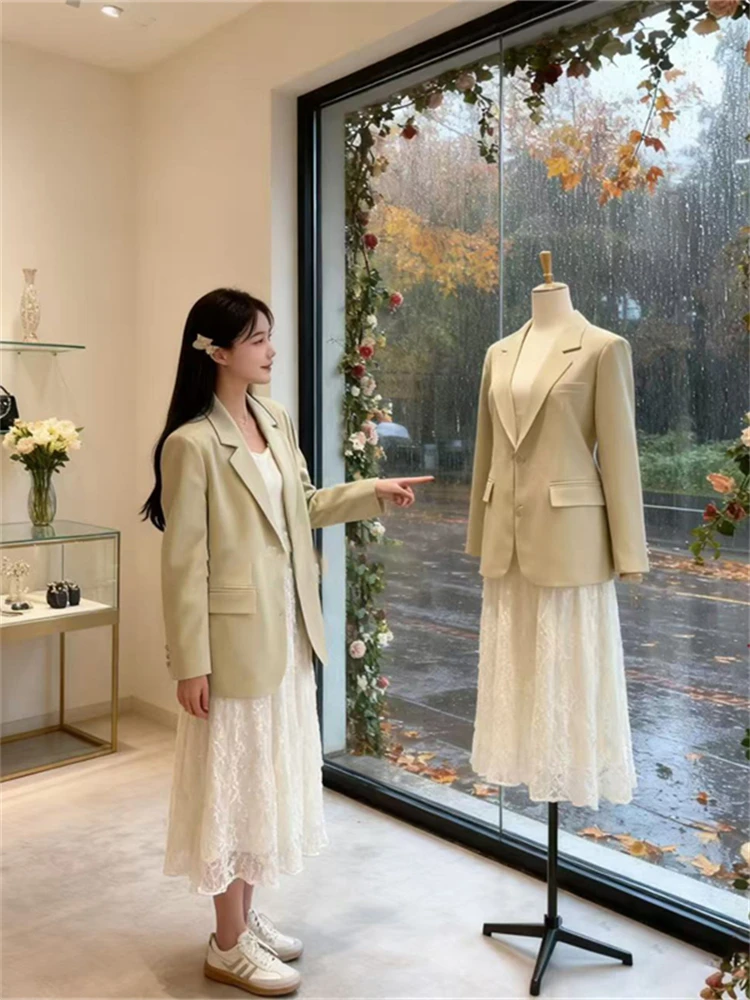 Korean Sle Commuter Wind Jaet High-End Feel Spring New Women's Faion Upper Body Trendy ort Outerwear
Korean Sle Commuter Wind Jaet High-End Feel Spring New Women's Faion Upper Body Trendy ort Outerwear