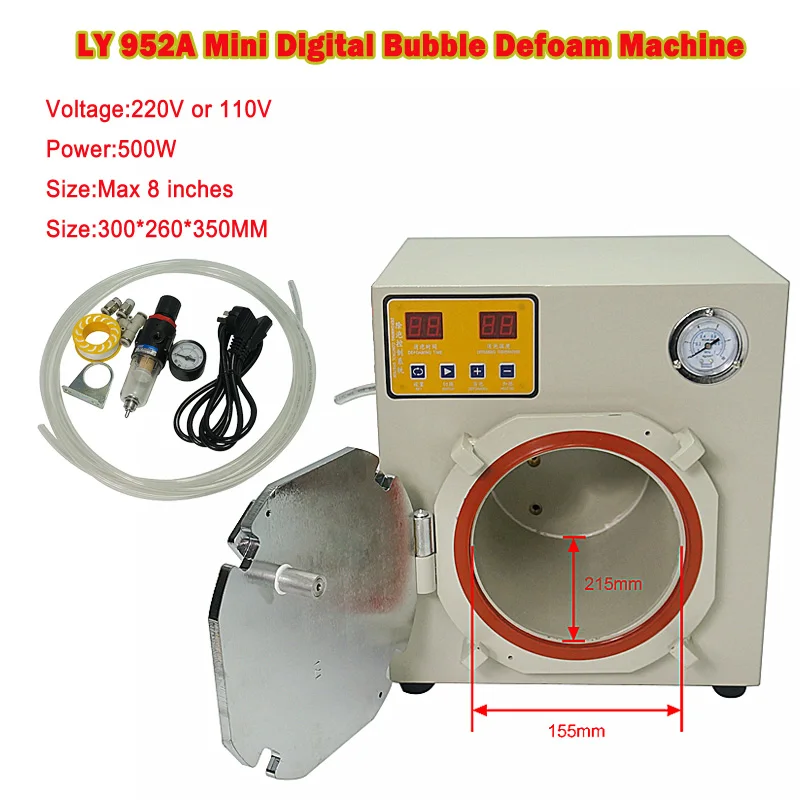 LY 952A Mini Digital OCA Bubble Remover Machine 8 Inches Auto Air-lock for iPhone Samsung Flat Edge LCD Screen Repairing
LY 952A Mini Digital OCA Bubble Remover Machine 8 Inches Auto Air-lock for iPhone Samsung Flat Edge LCD Screen Repairing