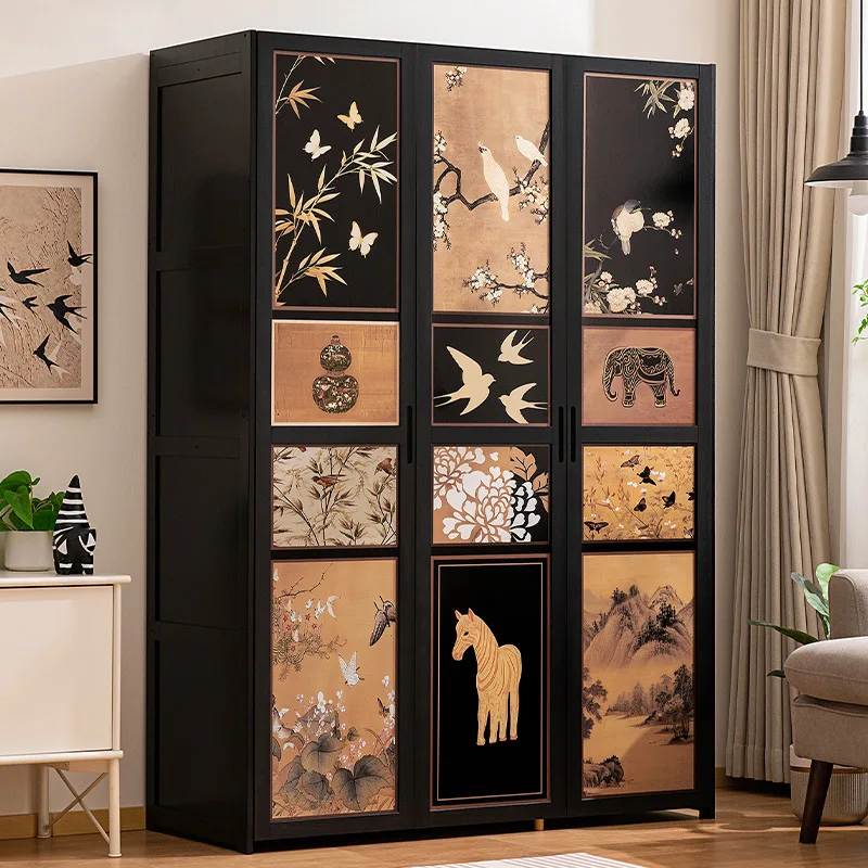 Household simple wardrobe economical rental room with hanging clothes area assembly dustproof shelf type bedroom wardrobe strong
Household simple wardrobe economical rental room with hanging clothes area assembly dustproof shelf type bedroom wardrobe strong