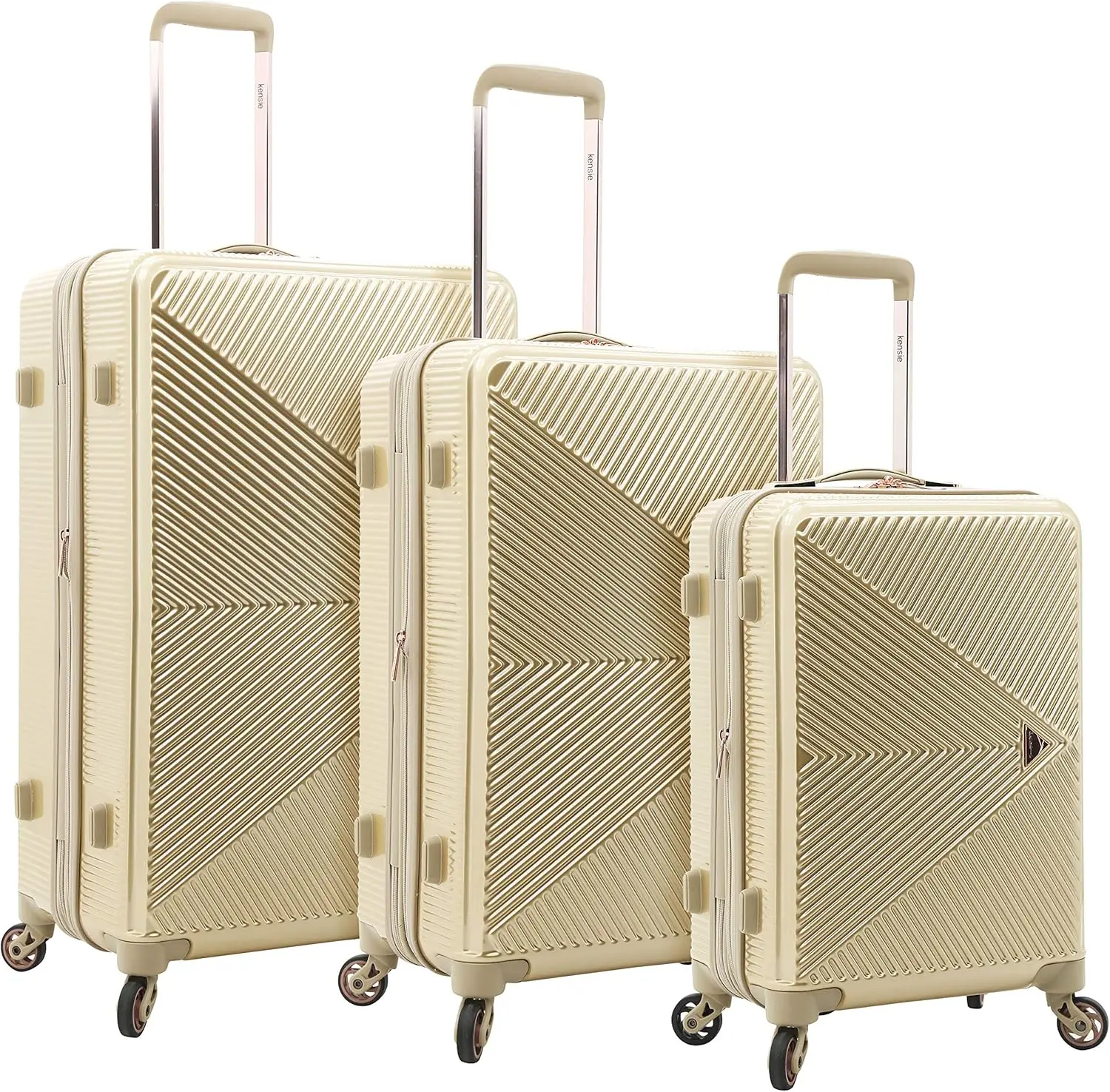3 Piece Luggage Set, Pale Gold
3 Piece Luggage Set, Pale Gold