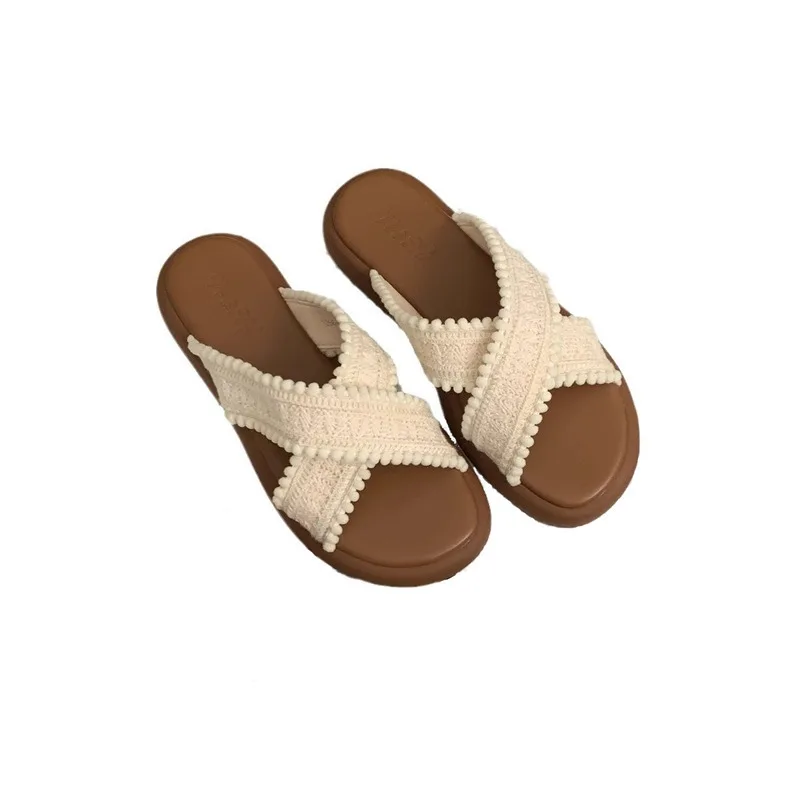 Thick Soled Cross Sandals For Women To Wear Outdoors On The Beach Beach Sandals With Skirts Plus Size Slippers For Women
Thick Soled Cross Sandals For Women To Wear Outdoors On The Beach Beach Sandals With Skirts Plus Size Slippers For Women
