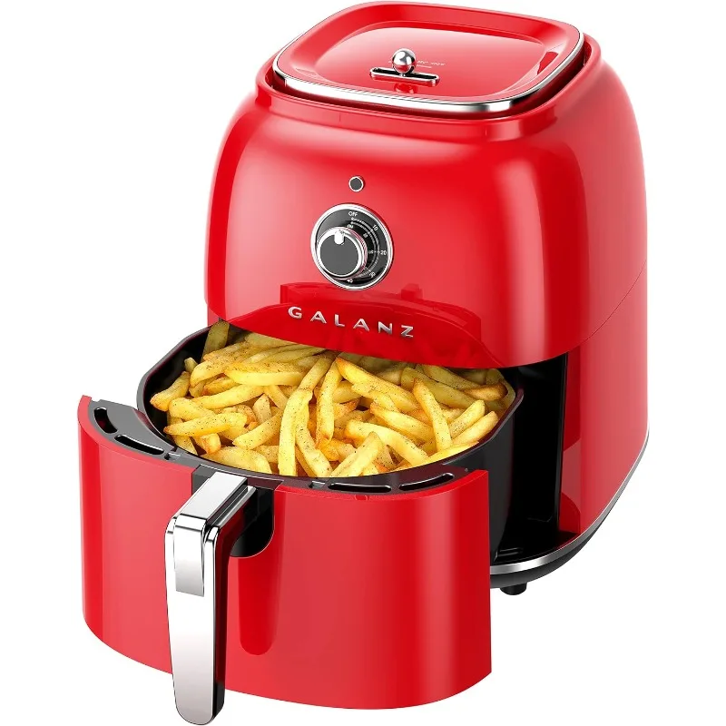 Retro Electric Air Fryer with Non-Stick Basket, Temperature and Time Control, Oil-Free for Healthy Frying, Auto Shutoff, 4.8Qt
Retro Electric Air Fryer with Non-Stick Basket, Temperature and Time Control, Oil-Free for Healthy Frying, Auto Shutoff, 4.8Qt