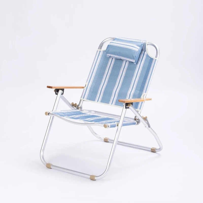 Aluminum Alloy Outdoor Adjustable Recliner Folding Portable Chair Striped Picnic Fishing Chair Casual Camping Chair
Aluminum Alloy Outdoor Adjustable Recliner Folding Portable Chair Striped Picnic Fishing Chair Casual Camping Chair